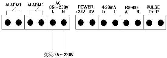 氣體用熱式流量計交流電接線圖